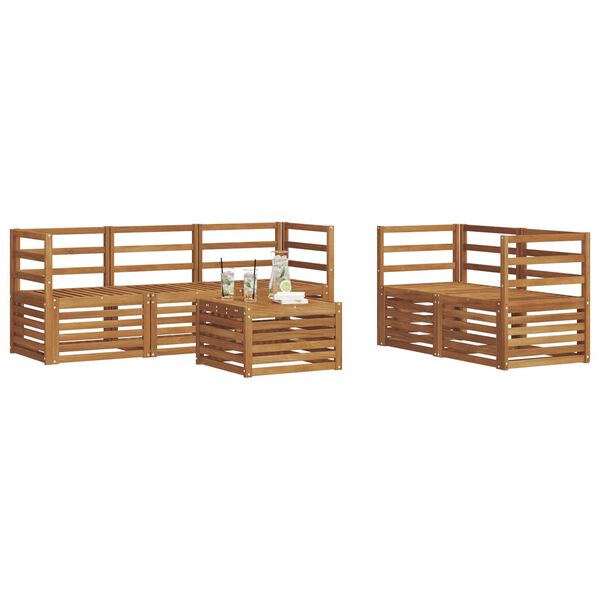 vidaXL Sofa Sets Solid Acacia Wood