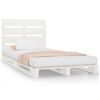 vidaXL Bed Frame without Mattress White 90x200 cm Solid Wood Pine