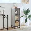 vidaXL Book Cabinet Grey Sonoma 33.5x33x107.5 cm Engineered Wood