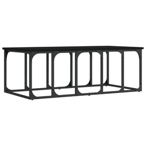 vidaXL Coffee Table Black 100x50x35.5 cm Engineered Wood