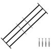vidaXL Security Grille for Windows with 3 Crossbars 3 pcs 93-174 cm