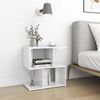 vidaXL Bedside Cabinets 2 pcs High Gloss White 50x30x51.5 cm Engineered Wood