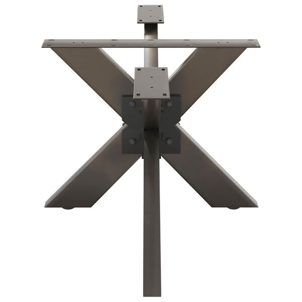 vidaXL Coffee Table Leg Spider Shape Black 98x58x(42-43) cm Steel