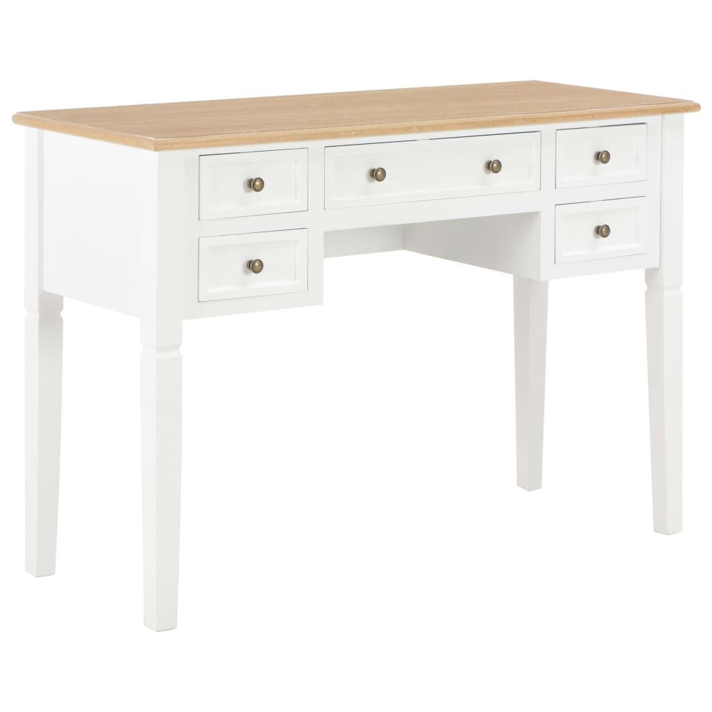 White wood online writing desk