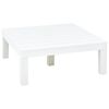 vidaXL Garden Table White 78x78x31 cm Plastic
