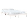 vidaXL Bed Frame without Mattress White Super King Size Solid Wood