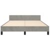vidaXL Bed Frame without Mattress Light Grey 135x190cm Double Velvet