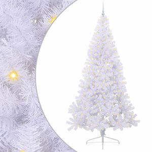 vidaXL Artificial Christmas Tree with Stand White 240 cm PVC and Steel