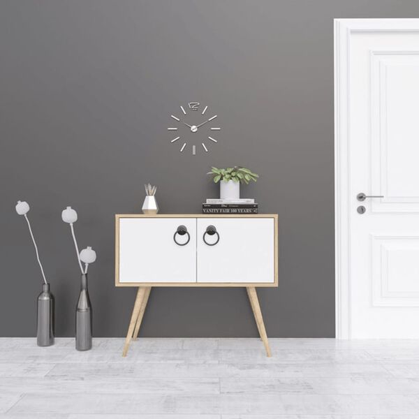 Homemania Multiuse Cabinet Tia 90x40x80 cm White and Oak