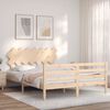 vidaXL Bed Frame without Mattress King Size Solid Wood