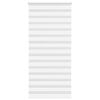 vidaXL Zebra Blind White 95x230 cm Fabric Width 90.9 cm Polyester