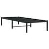 vidaXL Metal Bed Frame without Mattress Black 80x200cm