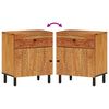 vidaXL Bedside Cabinet 50x33x60 cm Solid Wood Acacia