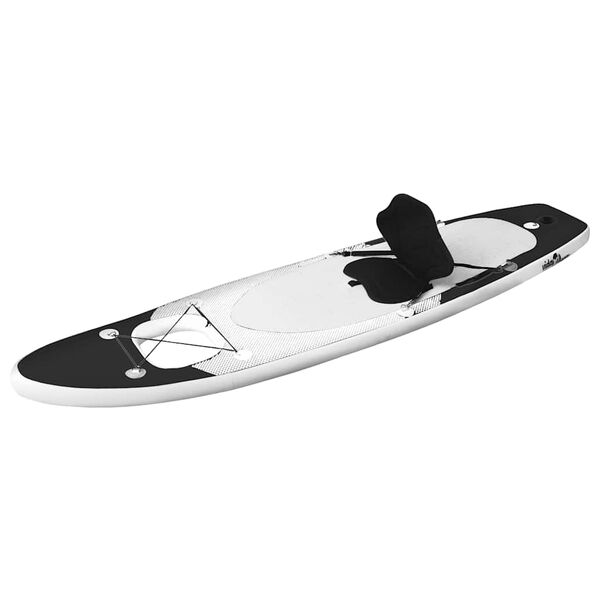 vidaXL Inflatable Stand Up Paddle Board Set Black 360x81x10 cm