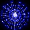 vidaXL Christmas Starburst Lights 140 LEDs 4 pcs Blue 17 cm