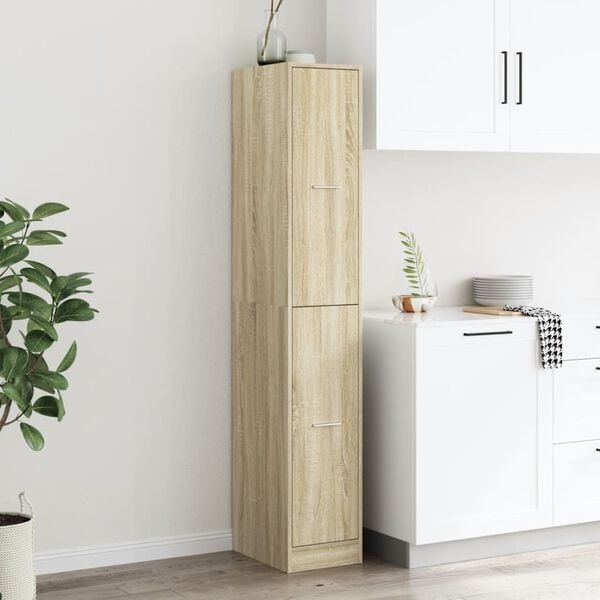 vidaXL Apothecary Cabinet&nbsp;Sonoma Oak 30x41x174.5 cm Engineered Wood