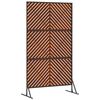 vidaXL Privacy Screen Grey 100 x 50 x 180 cm Steel
