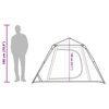 vidaXL Camping Tent Dome 4-Person Grey and Orange Quick Release