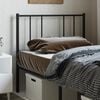 vidaXL Metal Replace Headboard Black 107 cm
