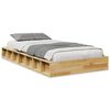 vidaXL Bed Frame without Mattress 80x200 cm Solid Wood Oak