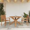 vidaXL Garden Table &Oslash;109x74 cm Solid Wood Teak