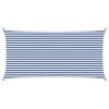 vidaXL Sun Shade Sail Blue and White 6 x 3 m 100% Polyester Oxford