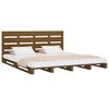 vidaXL Bed Frame without Mattress Brown Solid Wood Pine Small Double