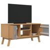 vidaXL TV Cabinet OLDEN Grey and Brown 114x43x57 cm Solid Wood Pine