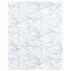 vidaXL Furniture Sticker Self-Adhesive Marble White 90x500 cm PVC