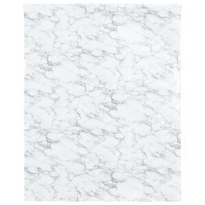 vidaXL Furniture Sticker Self-Adhesive Marble White 90x500 cm PVC