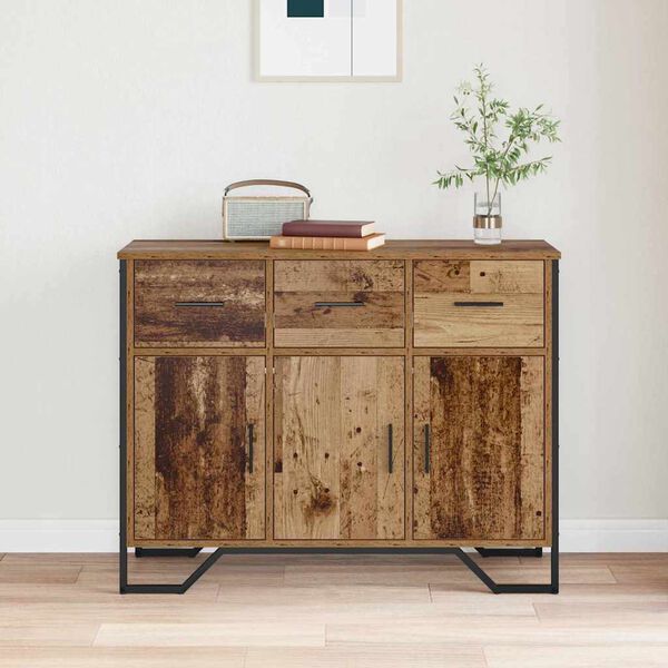 vidaXL Sideboard Old wood 97 x 32.5 x 74.5 cm Engineered wood