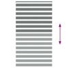 vidaXL Zebra Blind Dark Grey 130x230 cm Fabric Width 125.9 cm Polyester