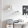 vidaXL Floating Wall Shelves 2 pcs White 50x23x3.8 cm MDF