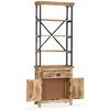 vidaXL Sideboard with Shelves Solid Mango Wood 65x30x180 cm