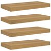 vidaXL Wall Shelf 4 pcs Brown 50 x 23 x 4 cm Engineered Wood