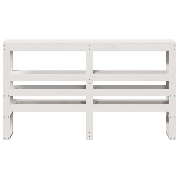vidaXL Headboard with Shelves White 150 cm Solid Wood Pine