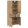 vidaXL Highboard with Drawer 2 pcs Artisan Oak Engineered Wood