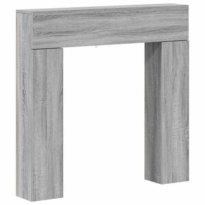 vidaXL Fireplace Surround Grey Sonoma 102 x 18 x 100.5 cm