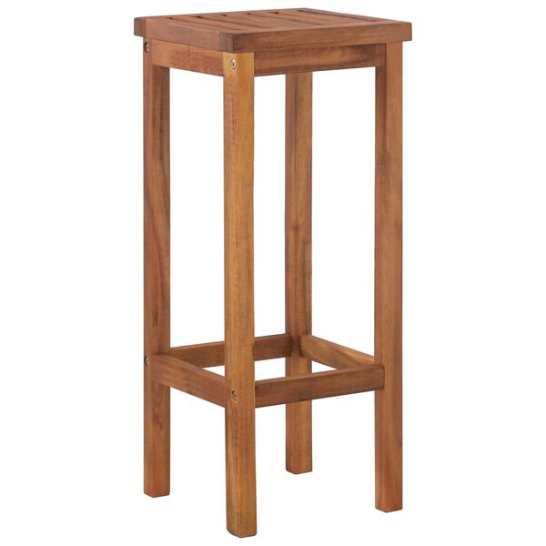vidaXL Bar Stools 6 pcs Solid Wood Acacia