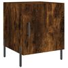 vidaXL Bedside Cabinet Smoked Oak 40x40x50 cm Engineered Wood