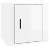 vidaXL Bedside Cabinets 2 pcs High Gloss White 50x39x47 cm