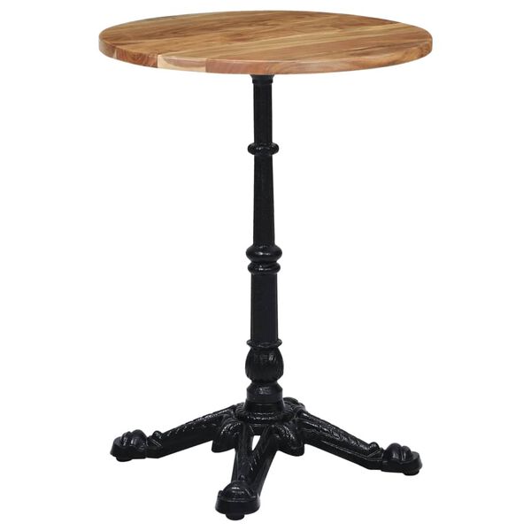 vidaXL Bistro Table Leg Black 52x52x72 cm Cast Iron