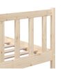 vidaXL Bed Frame without Mattress Solid Wood 160x200 cm (810092+814154)
