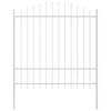 vidaXL Garden Fence 2 pcs White 170 x 215 cm Powder-Coated Steel