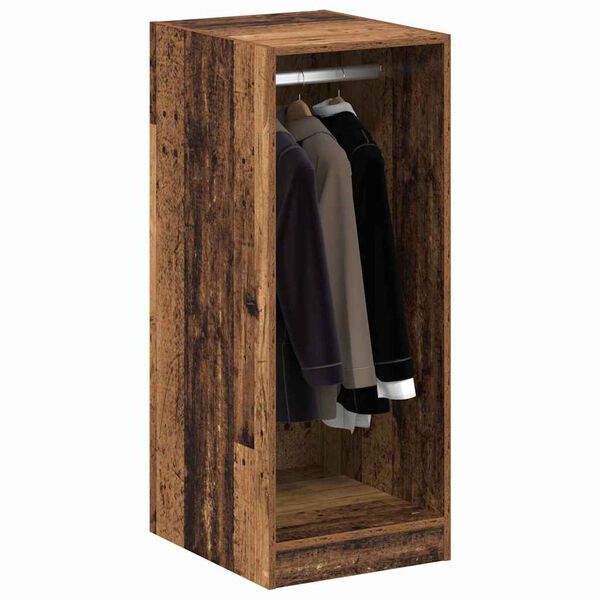 vidaXL Wardrobe with Shelf with Storage Old Wood 41 x 48 x 102 cm