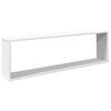 vidaXL Wall Cube Shelf 4 pcs White 100x15x30 cm Engineered Wood