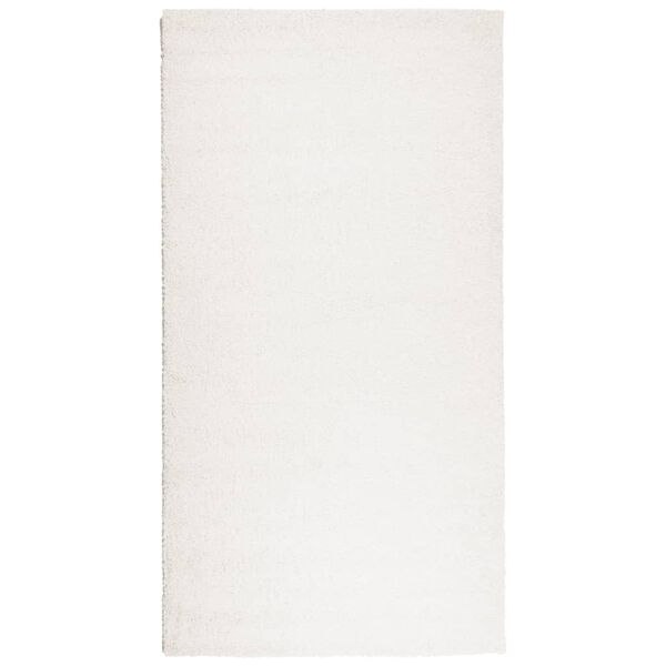 vidaXL Shaggy Rug PAMPLONA High Pile Modern Cream 80x150 cm