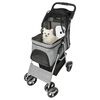 TRIXIE Folding Pet Stroller Dog and Cat Grey
