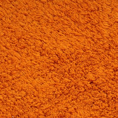 vidaXL Bathroom Mat Set 2 Pieces Fabric Orange