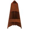 vidaXL Fire Pit Brown 50 x 50 x 95 cm Weathering Steel
